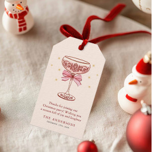 Julparty Tack tag Presentetikett