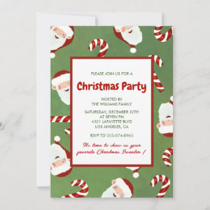 Julparty Tomte Barley Sugar Inbjudningar