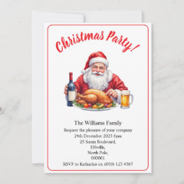 Julparty Tomte Design Xmas Inbjudningar