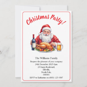 Julparty Tomte Design Xmas Inbjudningar