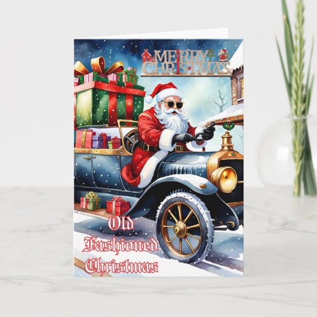Julparty Tomte Helgkort (Framsida)