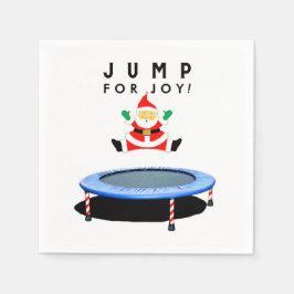 Julparty trampolin pappersservett