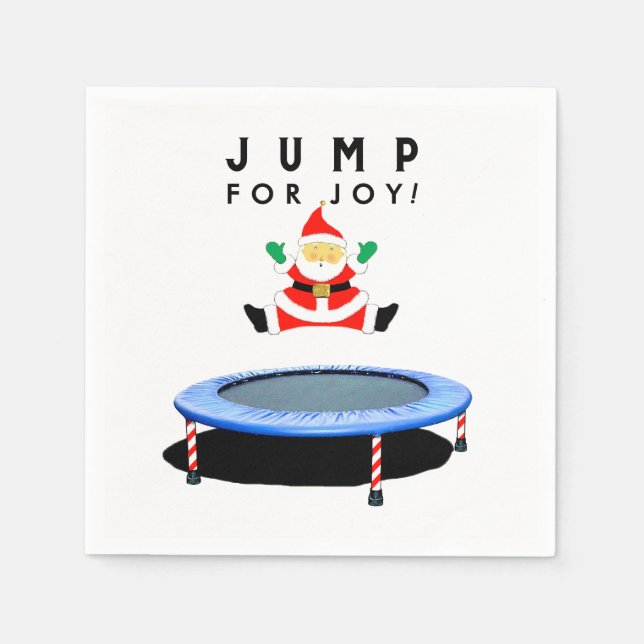 Julparty trampolin pappersservett (Framsidan)