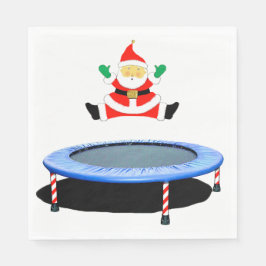 Julparty trampolin pappersservett