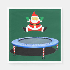 Julparty trampolin pappersservett