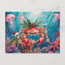 Julparty under havet med kräfta