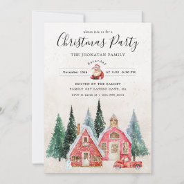 Julparty Vinter Botanisk Inbjudningar