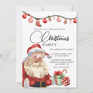 Julparty Vinter Botanisk Inbjudningar