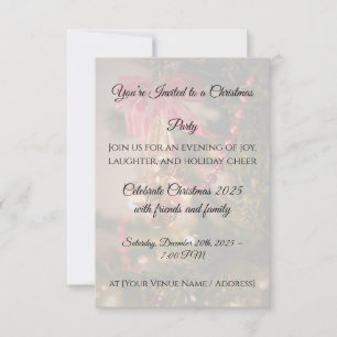 Julpartyaj invitation Anpassa Tack Kort