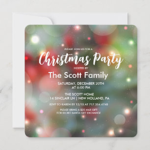 Julpartybelysning Inbjudan