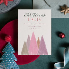 Julpartyinbjudan, högtidliga hälsningskort inbjudningar