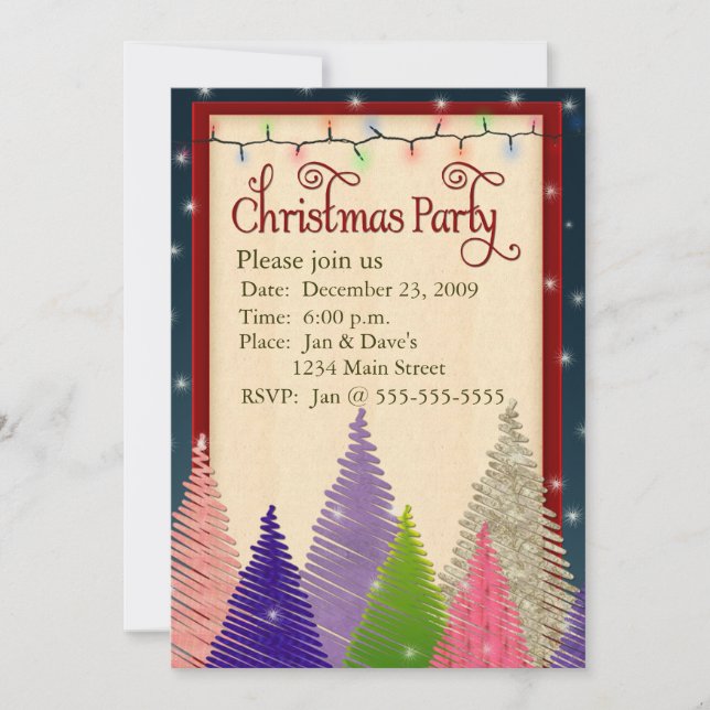 Julpartyinbjudan Inbjudningar (Framsida)
