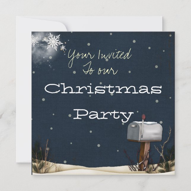 Julpartyinbjudan Inbjudningar (Framsida)