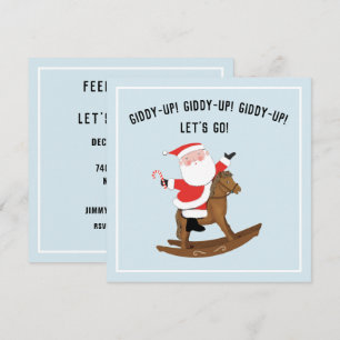 Julpartyinvitationer med Giddy-up Inbjudningar