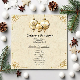 Julpartytid Formell inbjudan till Guld