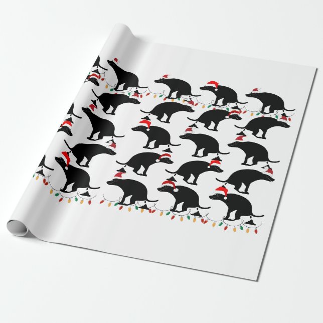 Julpaus Hund Presentpapper (Utrullad)