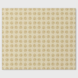 Julpaws Vintage Guld Presentpapper