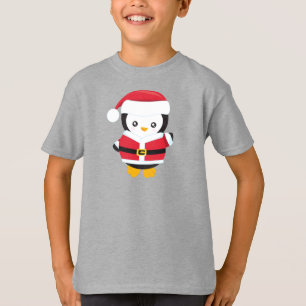 Julpenguin, Penguin med Santa Hat, Bälte T Shirt