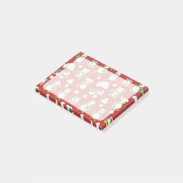 Julpenguins bakgrund post-it block