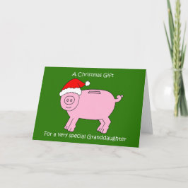 Julpenninggåva till mordotter kort