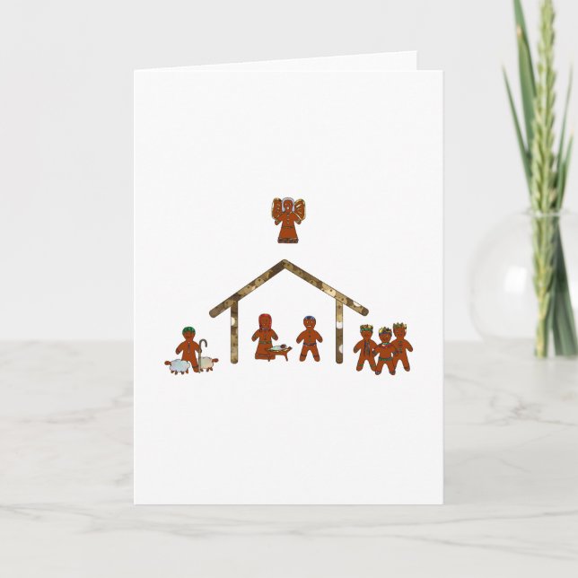 julpepparkakanativity helgkort (Framsida)