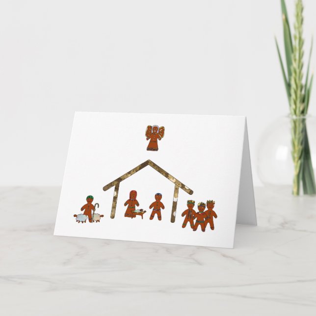 julpepparkakanativity helgkort (Framsida)
