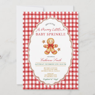 Julpepparkakor Baby Sprinkle Inbjudan