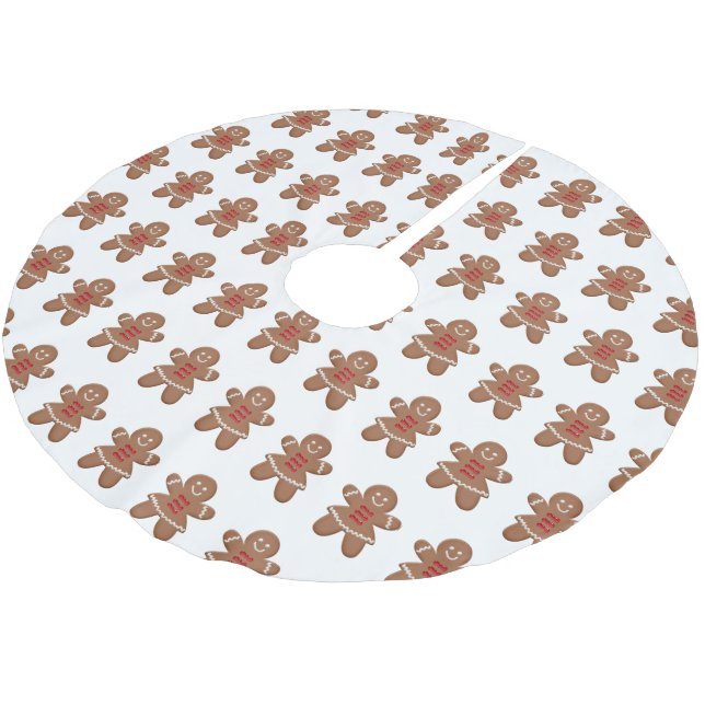 Julpepparkakor Kvinnor Julgransmatta Borstad Polyester (Vinklad)
