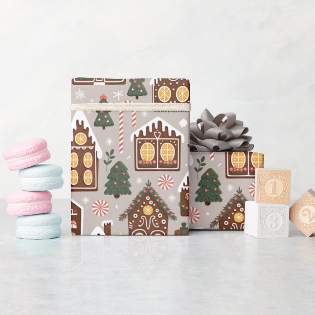 Julpepparkakor Semester Mönster Presentpapper (Baby Shower)