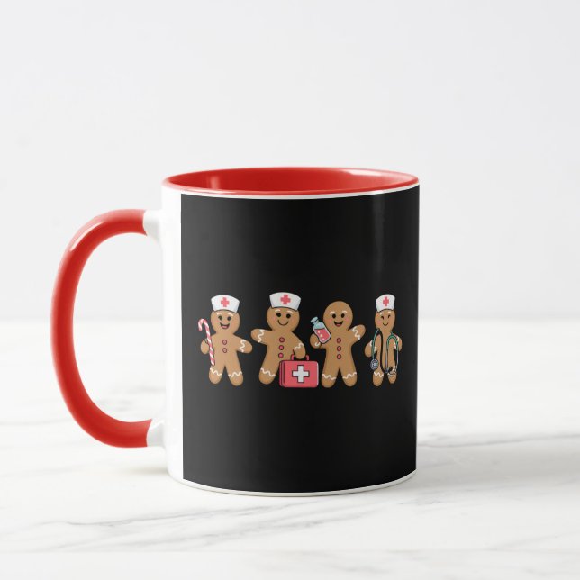 Julpepparkakor Sjuksköterska Team Presenter Mugg (Vänster)