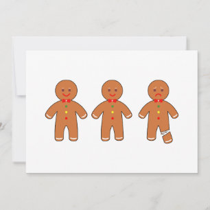 Julpepparkaksgubbar Inbjudningar