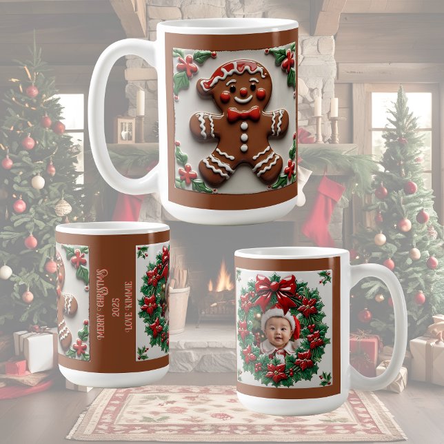 Julpepparkaksgubbe Anpassningsbar Kaffemugg (Skapare uppladdad)