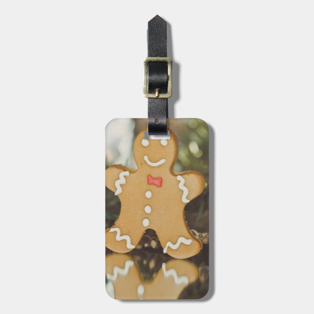 Julpepparkaksgubbe Bagagebricka (Vertikal Framsida)