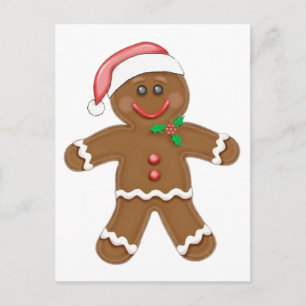 Julpepparkaksgubbe Helg Vykort