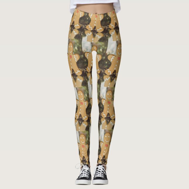 Julpepparkaksgubbe Leggings (Framsida)