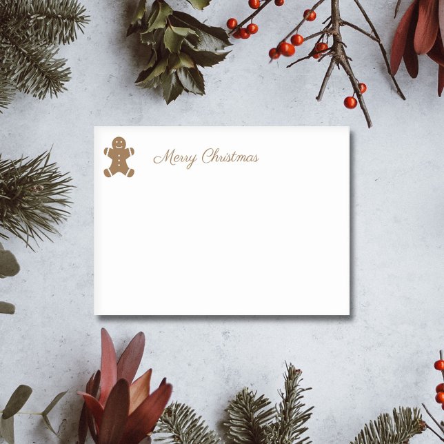 JulPepparkaksgubbe Post-it Block (Gingerbread Man Post-it Notes)