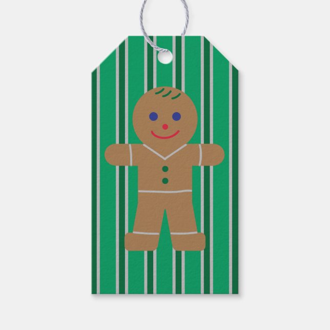 JulPepparkaksgubbe Presentetikett (Framsidan)