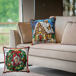 Julpepparkakshus Falsglas Kudde