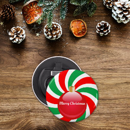 Julpepparmynta och prydnadsföremål flasköppnare