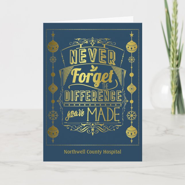 Julpersonal Helgdag Volunteer Office Kort (Framsida)