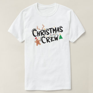Julpersonal i svart och flerfärgad text T-Sh T Shirt