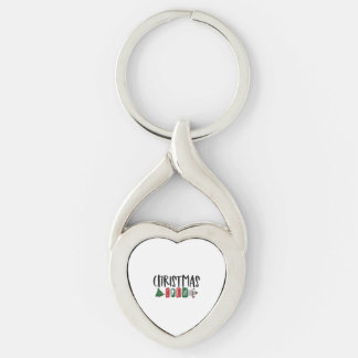 Julpersonal Twisted Heart Silverfärgad Nyckelring