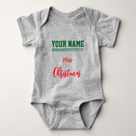 Julpersonlig Baby Jersey Bodysuit färg T Shirt
