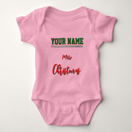 Julpersonlig baby-tröja i jerseyfärg t shirt