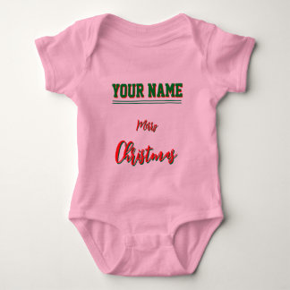 Julpersonlig baby-tröja i jerseyfärg t shirt