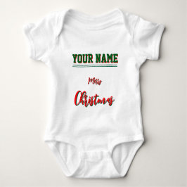 Julpersonlig baby-tröja i jerseyfärg t shirt