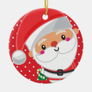 JulPersonligen Jultomten Cutie Julgransprydnad Keramik