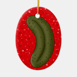 Julpickle-förklaring 2 julgransprydnad keramik