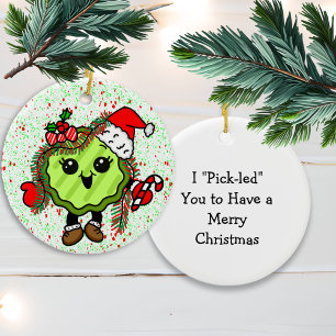 Julpickle Funny Helgdag Pickle Julgransprydnad Keramik
