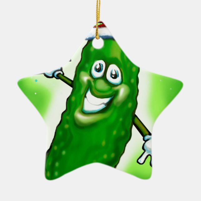 Julpickle Julgransprydnad Keramik (Framsidan)